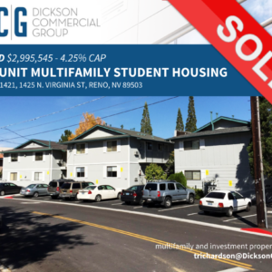 Dickson Commercial Group represents seller in a 24-unit multifamily student housing transaction.