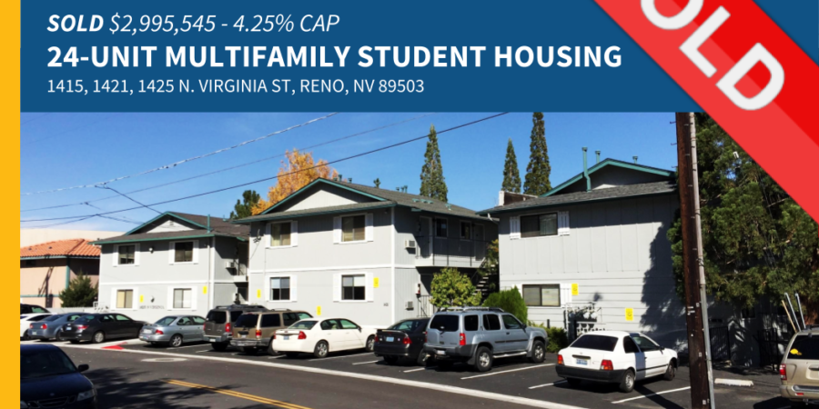 Dickson Commercial Group represents seller in a 24-unit multifamily student housing transaction.