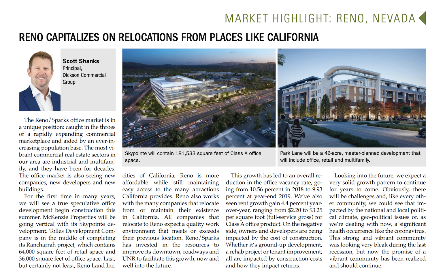 DCG is proud to see partner, Scott Shanks' recent feature in Western