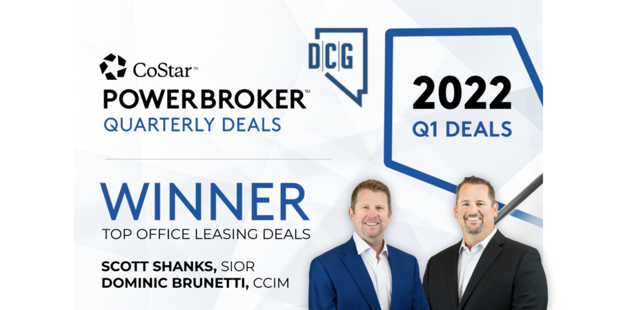 DCG Wins CoStar’s Q1 2022 Power Broker Top Office Leasing Deals Award