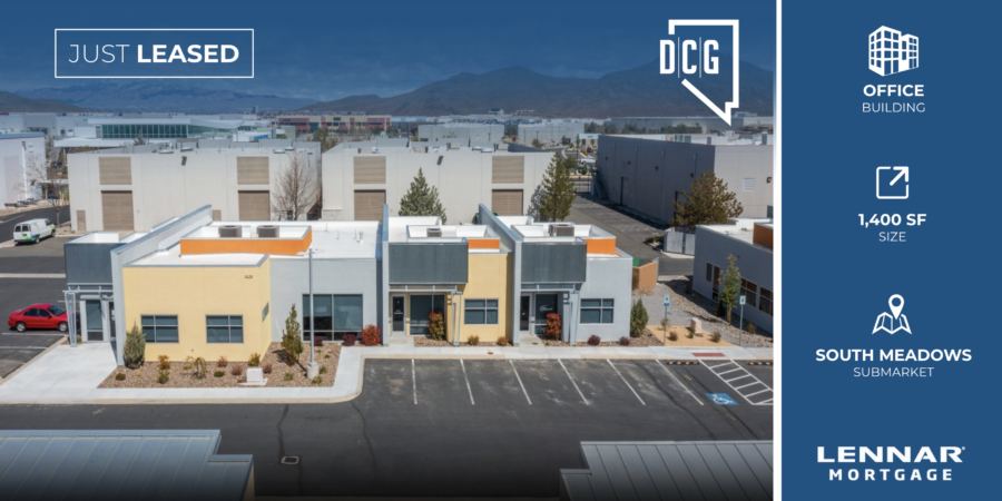 DCG’s Tom Fennell and Travis Hansen Represent Landlord in 1,400 SF Class A Damonte Ranch Office