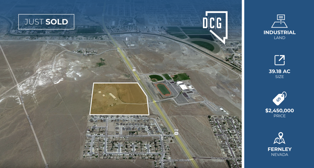 DCG Represents Buyer and Seller in 39 AC Fernley Land Sale Dickson