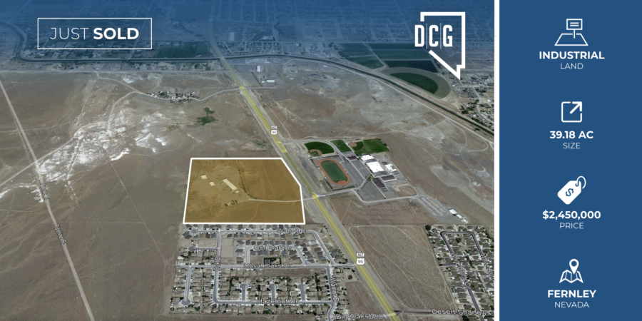 DCG Represents Buyer and Seller in 39 AC Fernley Land Sale